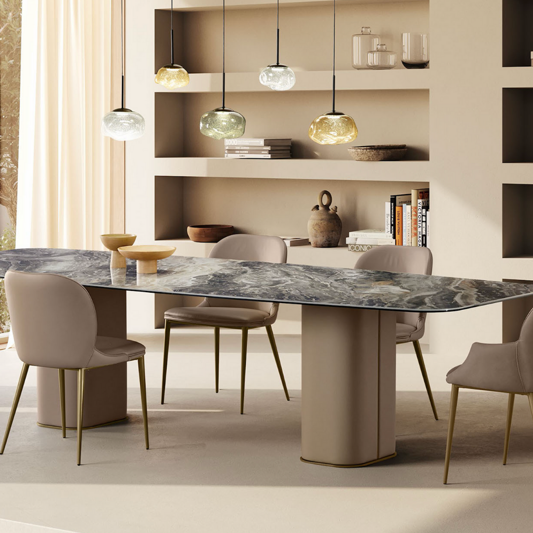 Gamma Arredamenti contemporary Italian furniture displayed at Royal Interiors Singapore showroom