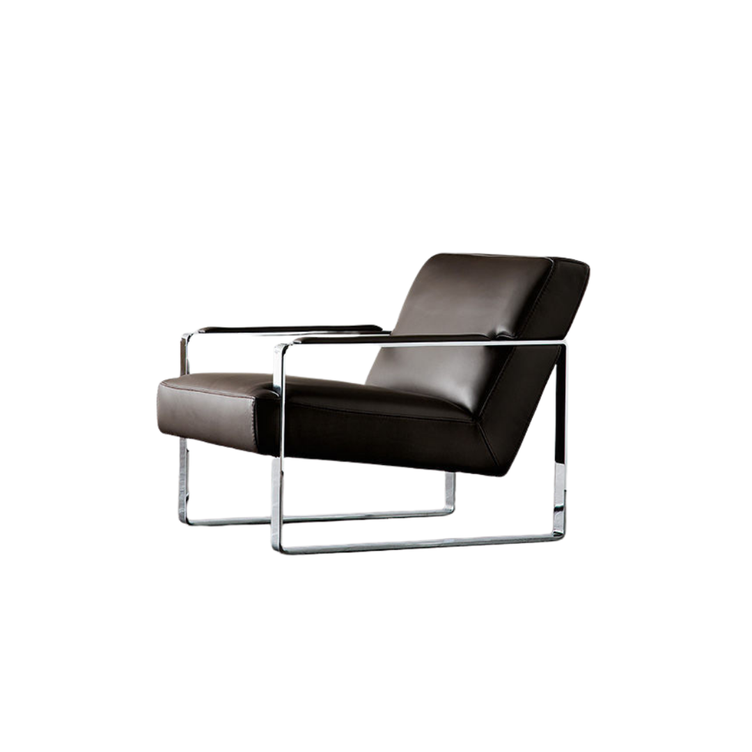 Luxury lounge armchair from Royal Interiors Singapore — designer seating crafted for modern comfort and timeless style.