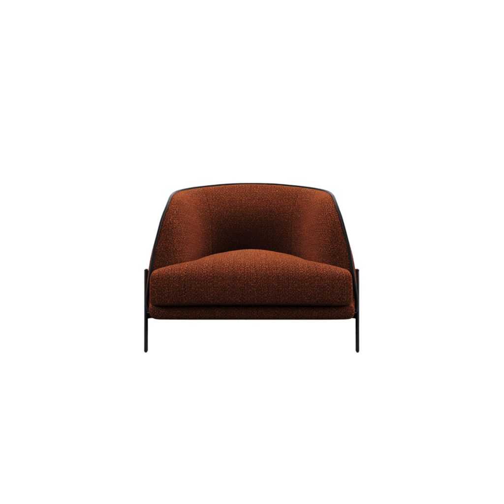 Luxury lounge armchair from Royal Interiors Singapore — designer seating crafted for modern comfort and timeless style.