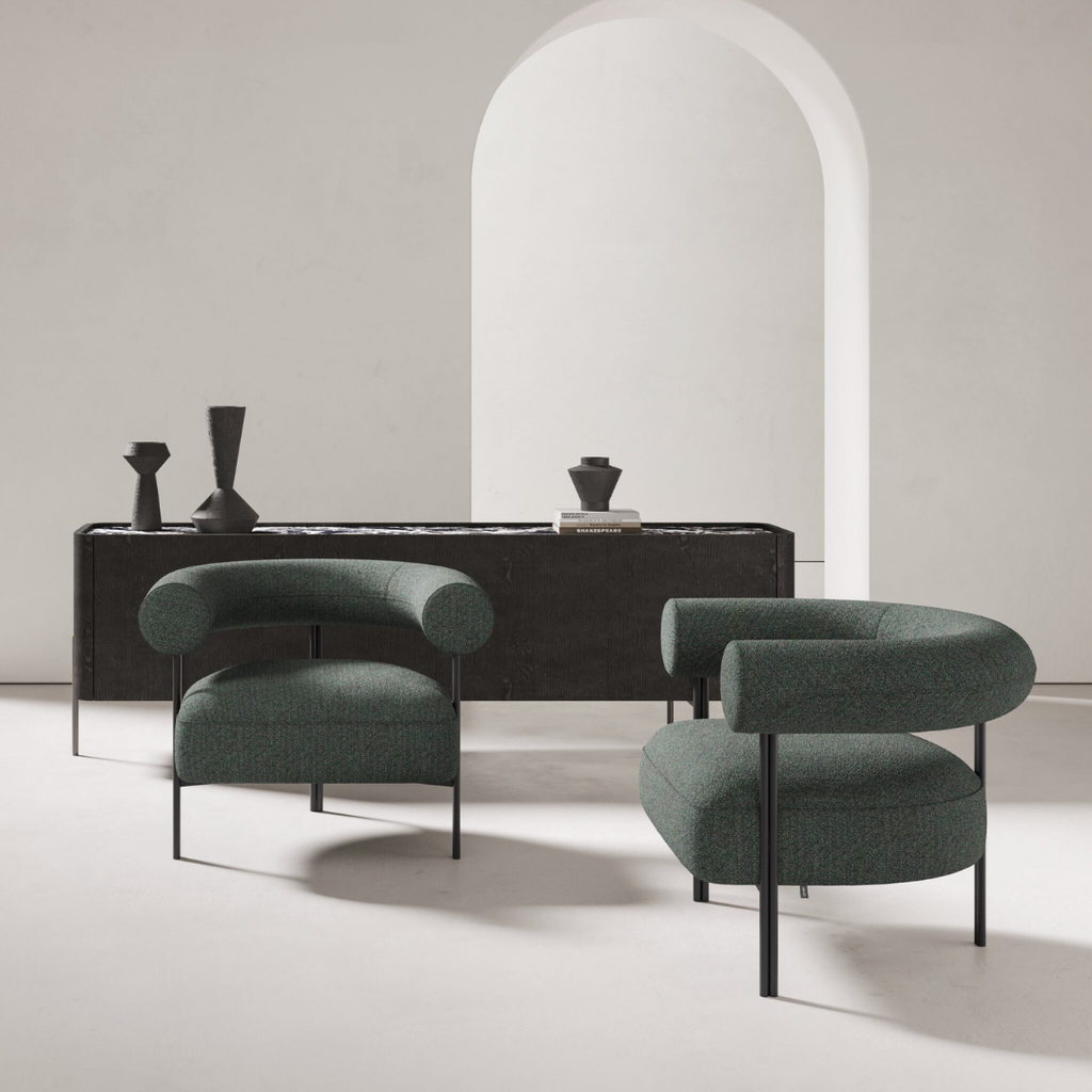 Liu Jo Living contemporary Italian furniture collection featuring modern sofas, chairs, and accent pieces at Royal Interiors Singapore.