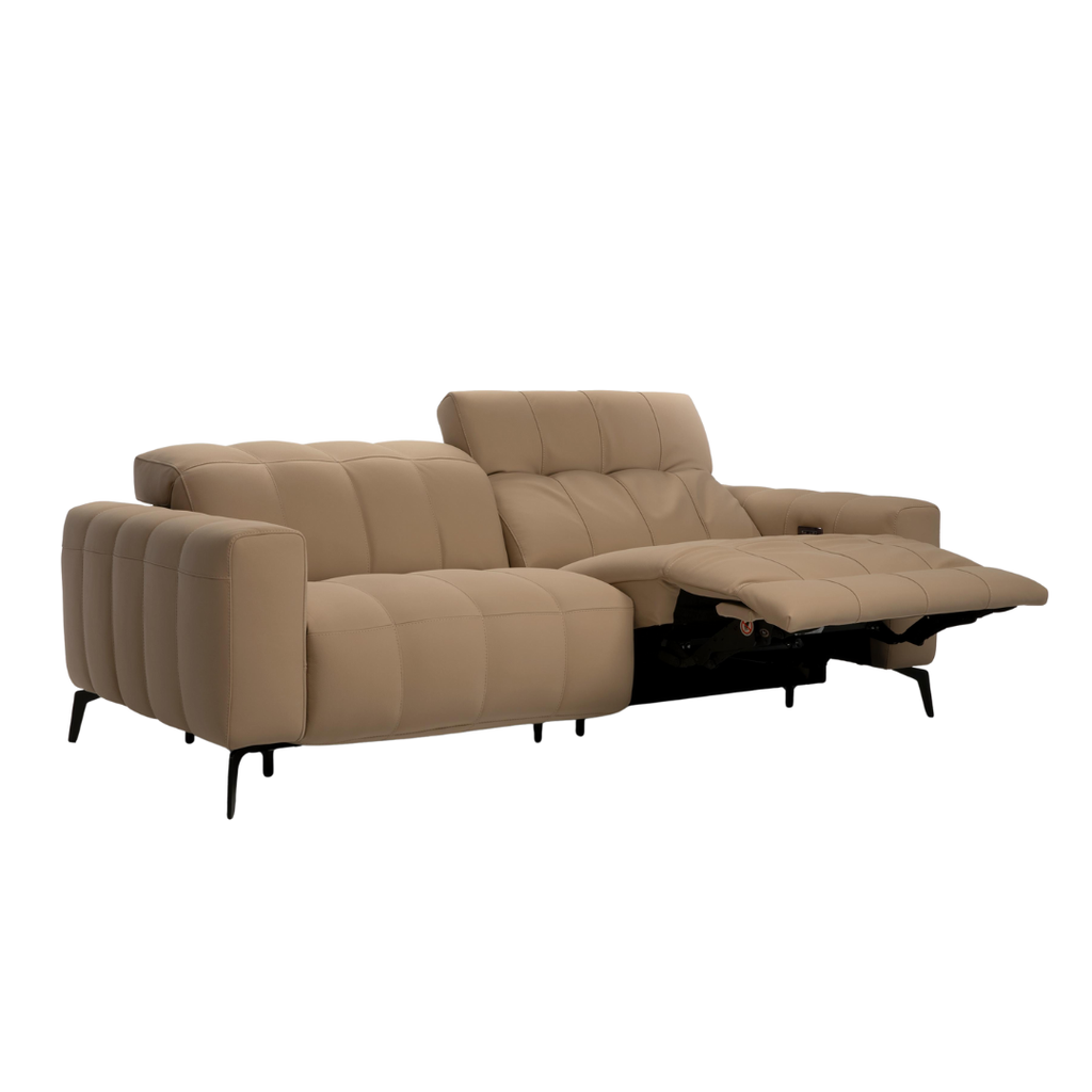 Natuzzi Editions indoor furniture including lounge armchairs, coffee tables, side tables, and bedside tables at Royal Interiors Singapore showroom.