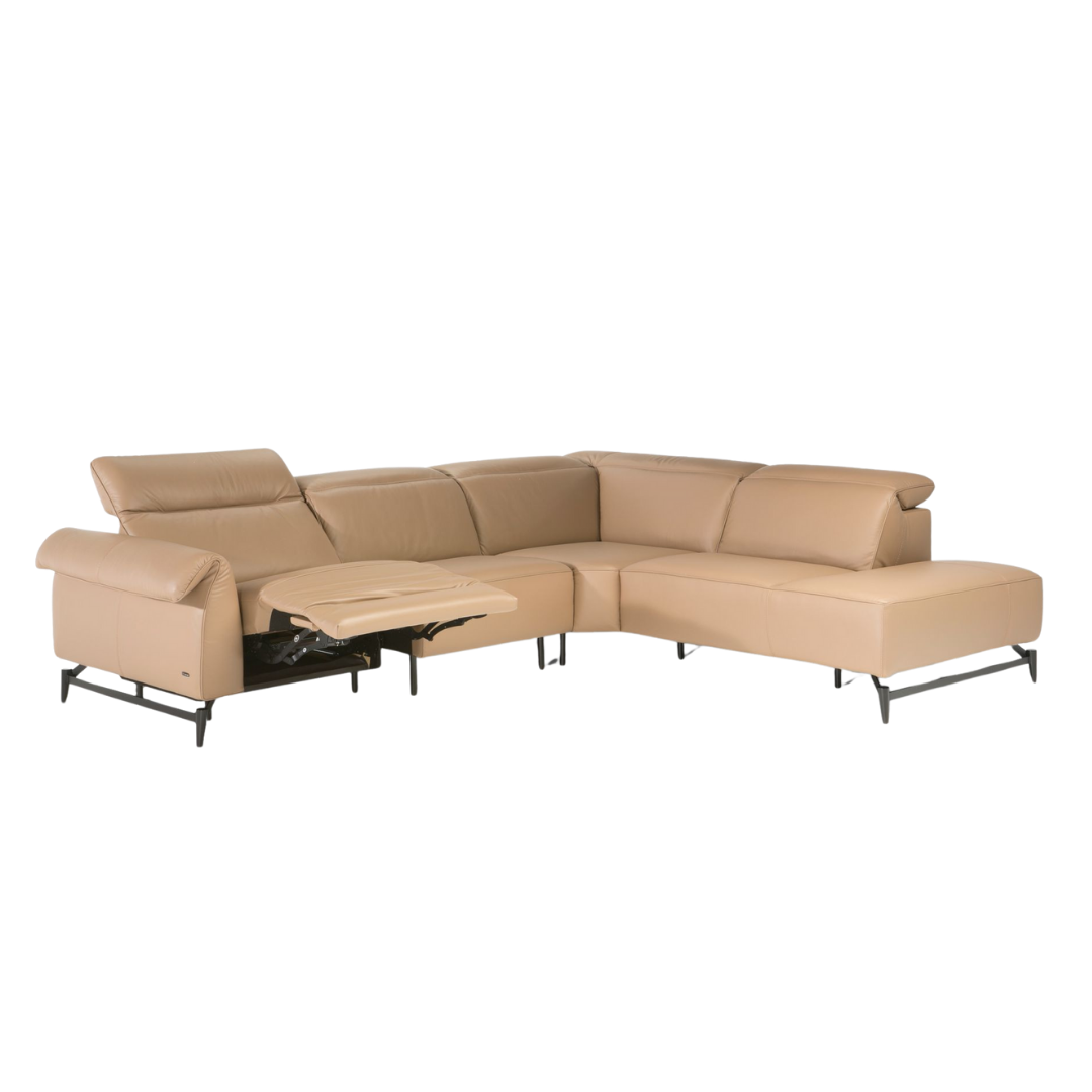 Natuzzi Editions indoor furniture including lounge armchairs, coffee tables, side tables, and bedside tables at Royal Interiors Singapore showroom.