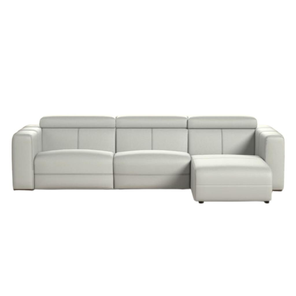 Natuzzi Italia indoor furniture including lounge armchairs, coffee tables, side tables, and bedside tables at Royal Interiors Singapore showroom.