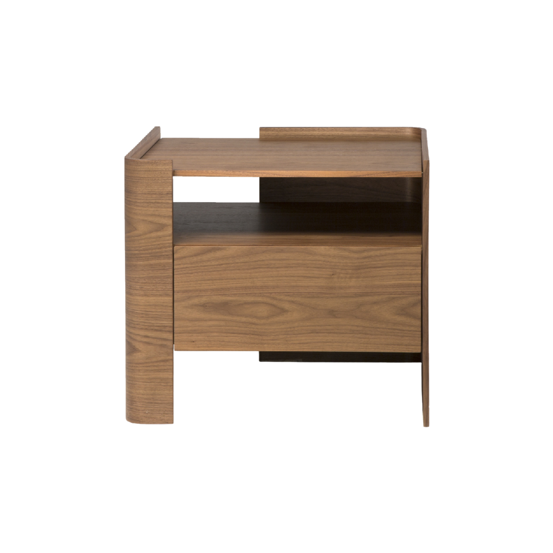 Natuzzi Italia indoor furniture including lounge armchairs, coffee tables, side tables, and bedside tables at Royal Interiors Singapore showroom.