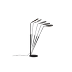 Penta Italian designer lighting featuring sculptural mirrored floor and pendant lights displayed in a luxury Singapore showroom