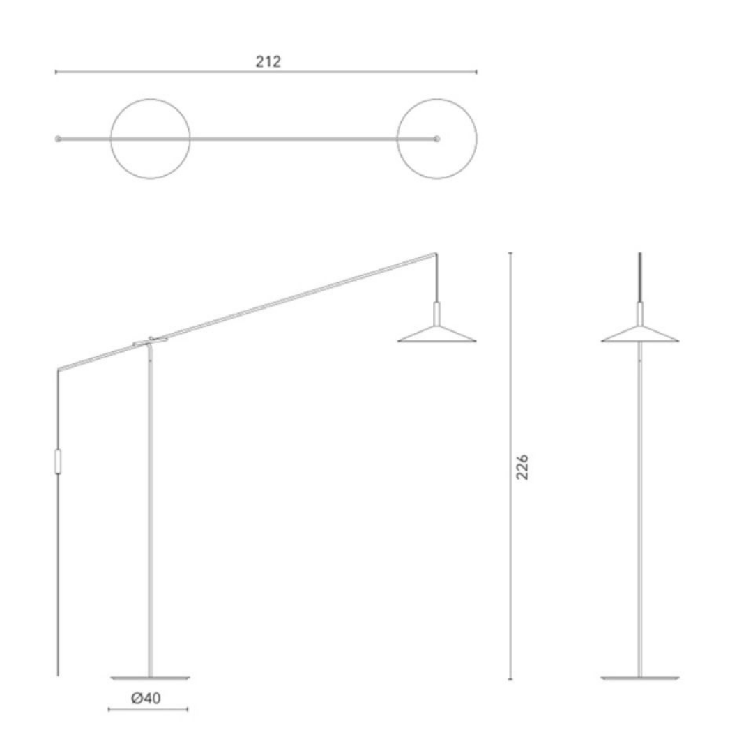 Penta Italian designer lighting featuring sculptural mirrored floor and pendant lights displayed in a luxury Singapore showroom