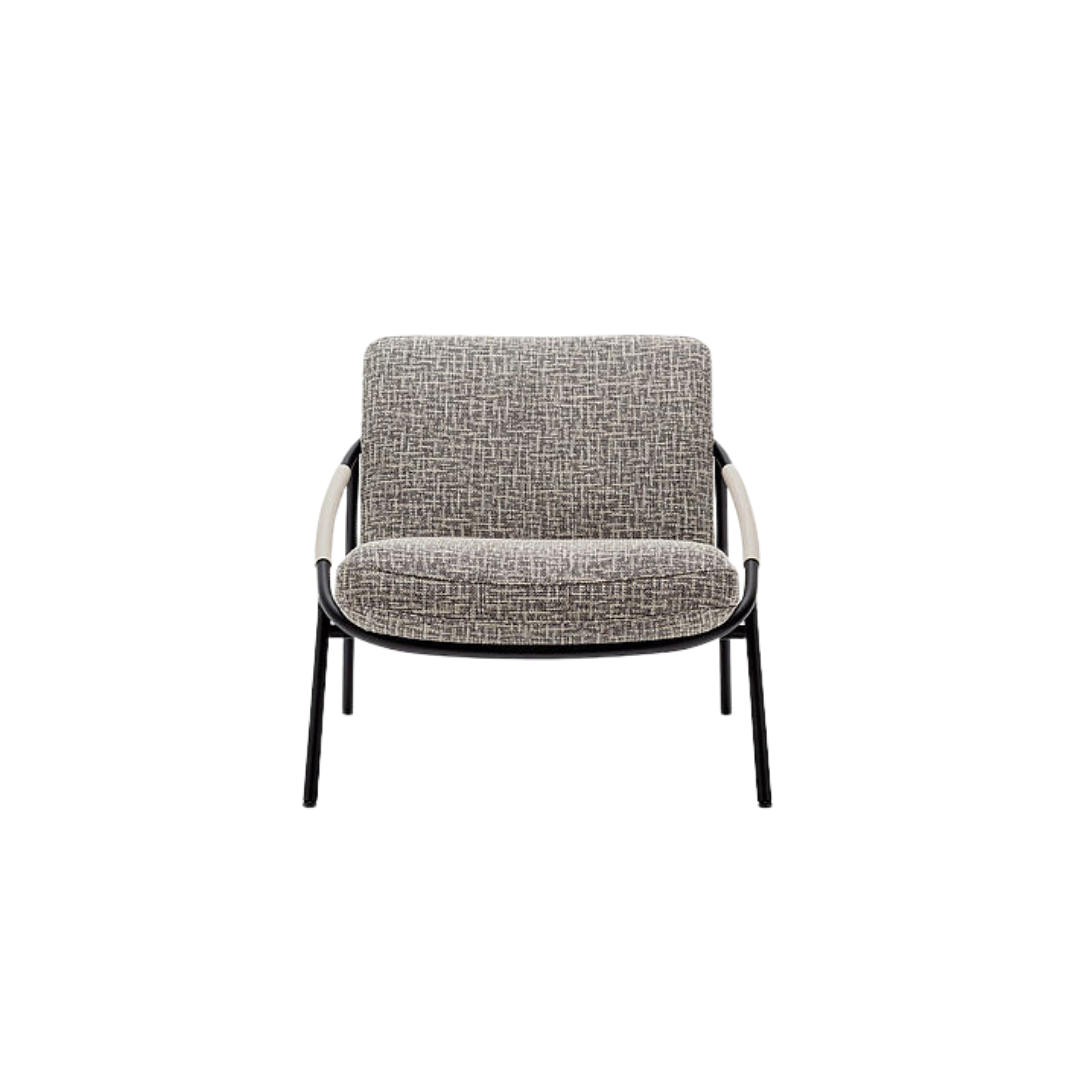 Luxury lounge armchair from Royal Interiors Singapore — designer seating crafted for modern comfort and timeless style.