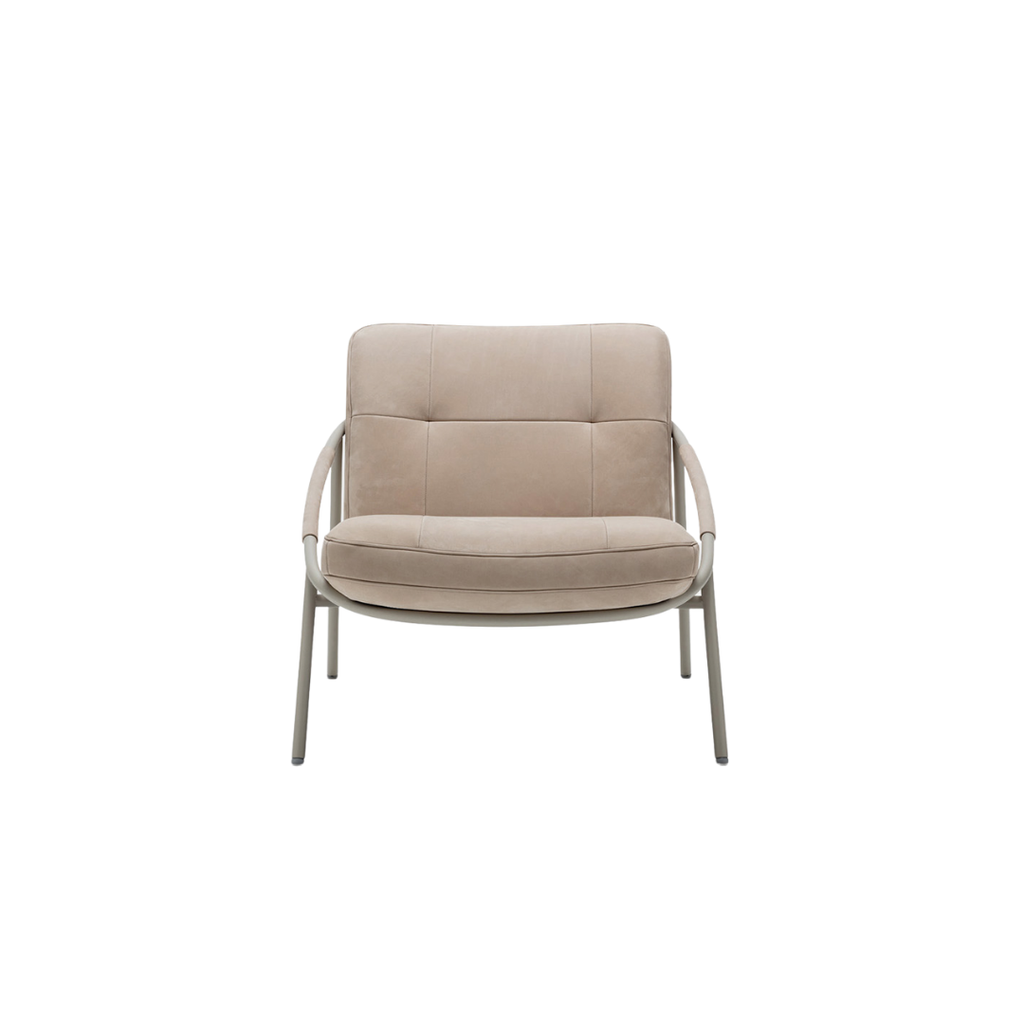 Luxury lounge armchair from Royal Interiors Singapore — designer seating crafted for modern comfort and timeless style.