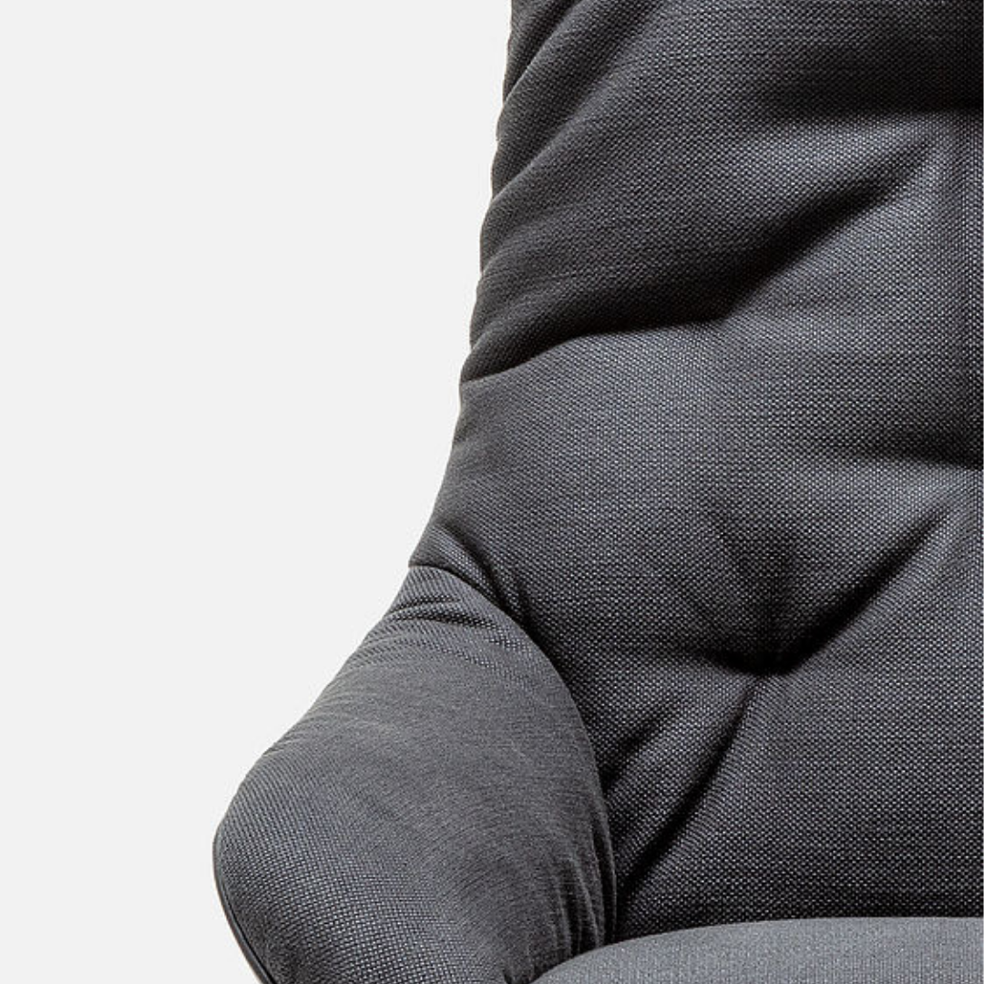 Luxury lounge armchair from Royal Interiors Singapore — designer seating crafted for modern comfort and timeless style.