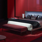 Versace Home furniture with signature Medusa and La Greca detailing, available at Royal Interiors Singapore.