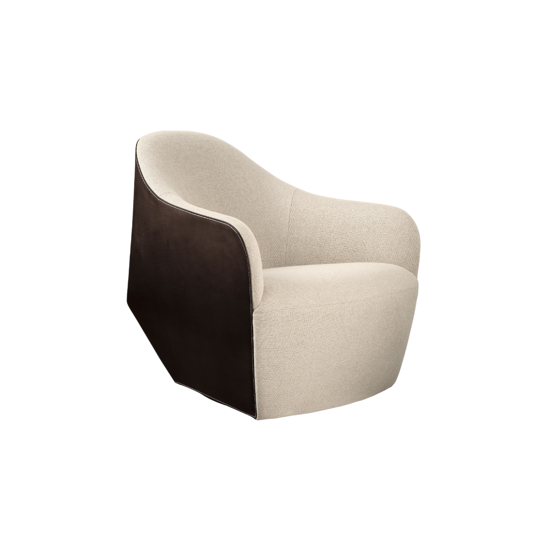 Luxury lounge armchair from Royal Interiors Singapore — designer seating crafted for modern comfort and timeless style.