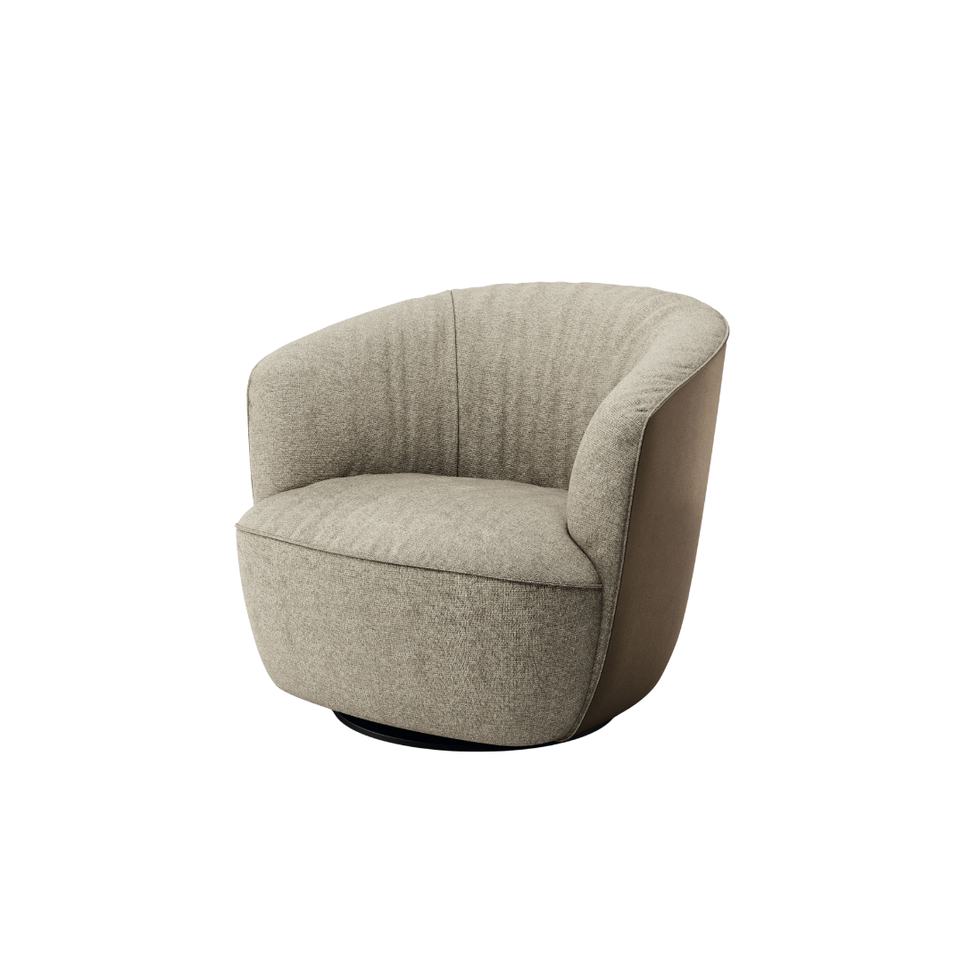 Luxury lounge armchair from Royal Interiors Singapore — designer seating crafted for modern comfort and timeless style.
