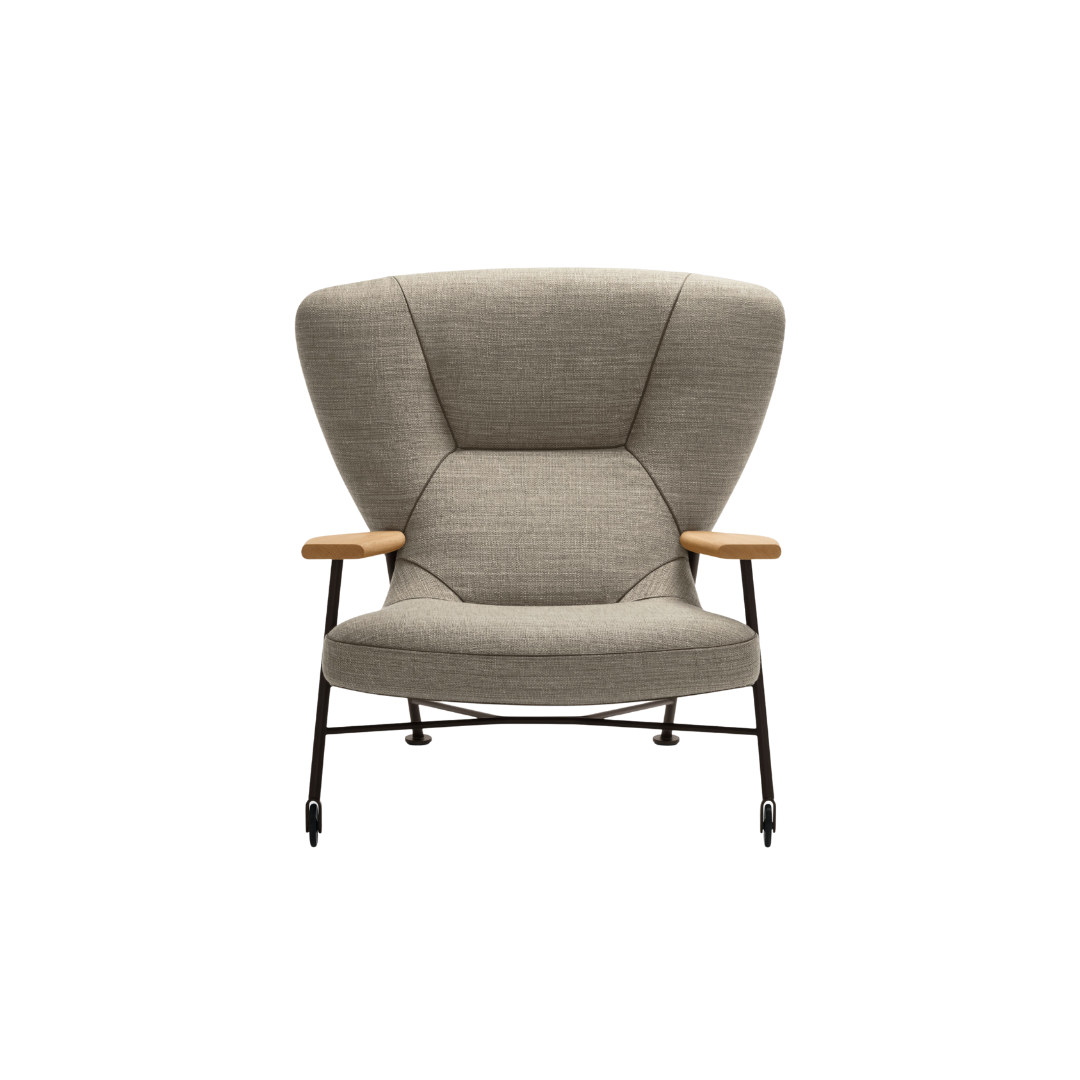 Luxury lounge armchair from Royal Interiors Singapore — designer seating crafted for modern comfort and timeless style.