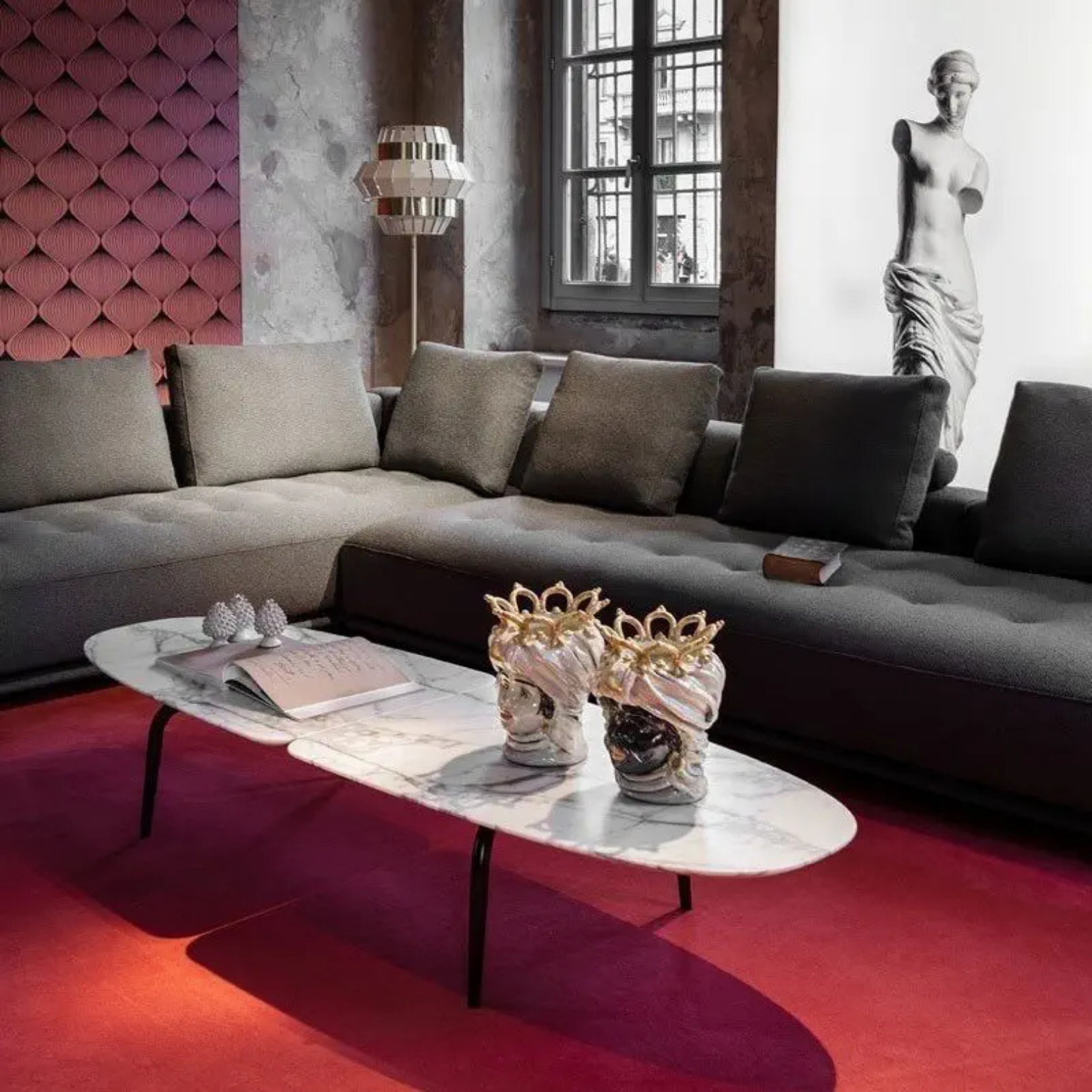Designer furniture pieces by Chateau D'Ax, Chi Wing Lo, De Sede, Flou, Gamma Arredamenti, Lago, Liu Jo Living, Malerba, Missoni Home, Poltronova, Rolf Benz, Sur & Plus, Walter Knoll, Zanotta, Fiam, Jab, Giulio Marelli, Kristalia, Paolo C, Compar, Cornelio Cappellini, i4Mariani, Natisa, Potocco, Riva 1920, and more available at Royal Interiors Singapore. Shop showroom pieces at Royal 1956 in Delta House or Tan Boon Liat.