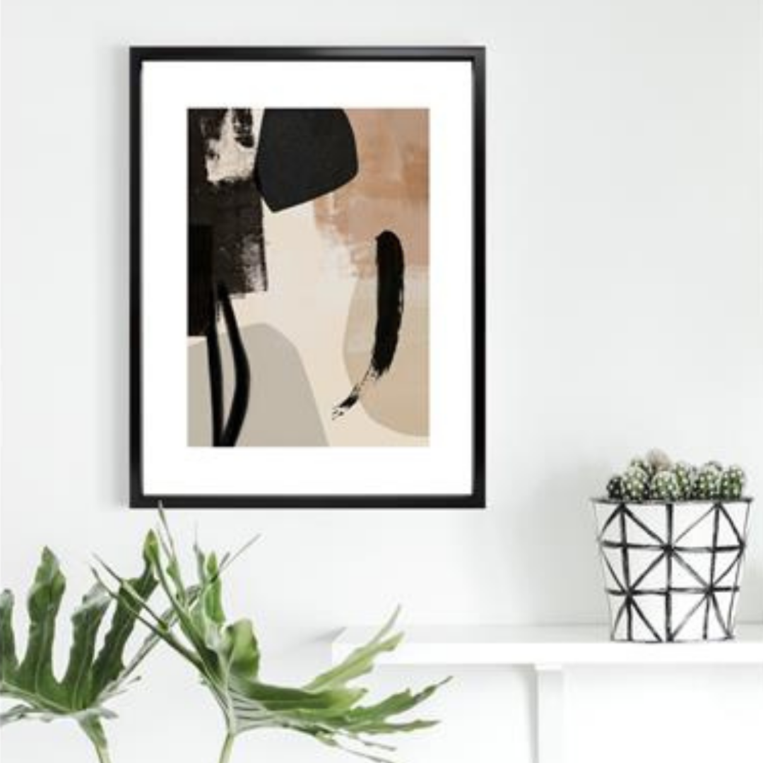 Brookpace Lascelles framed artwork displayed in elegant interior setting at Royal Interiors Singapore