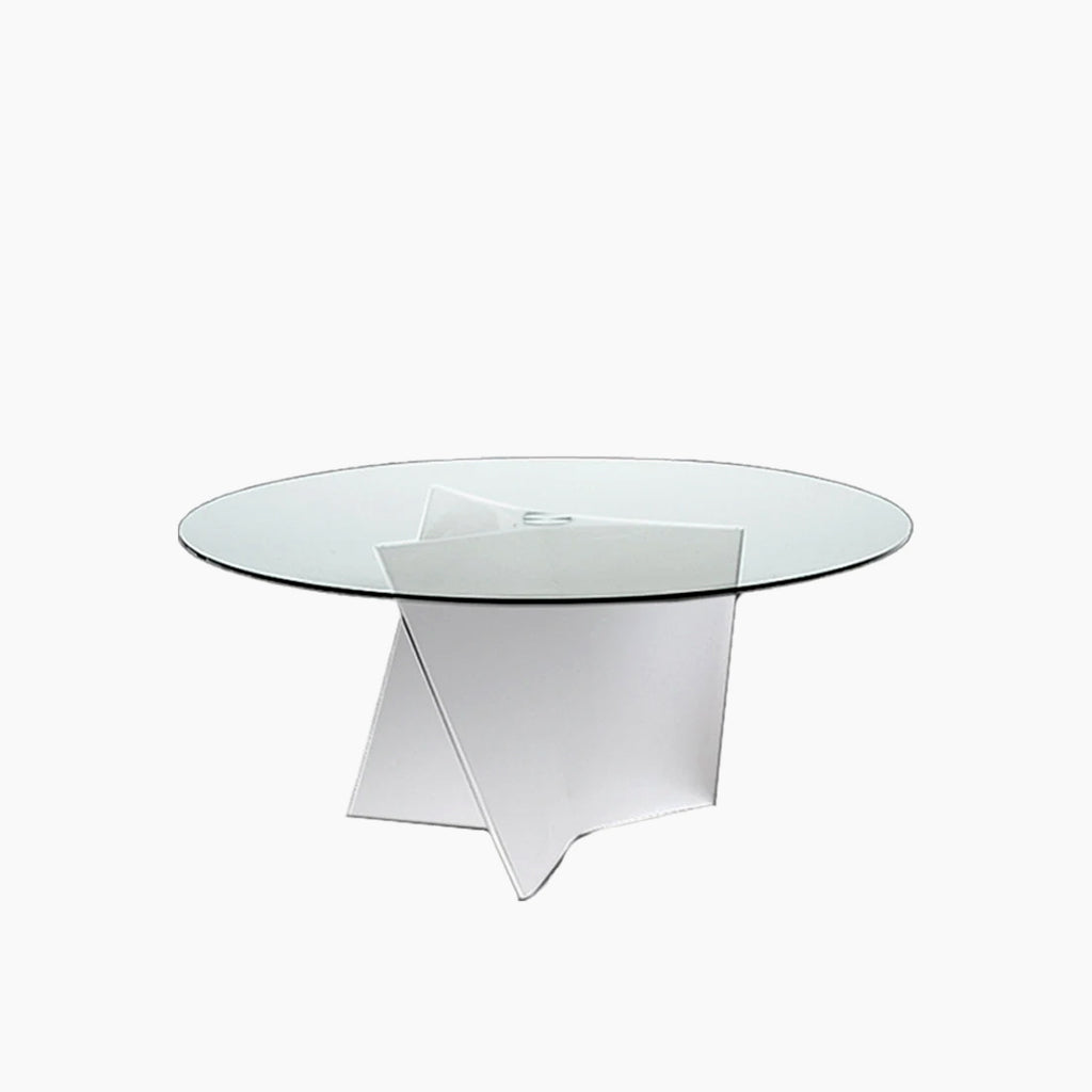 Elica glass top dining table