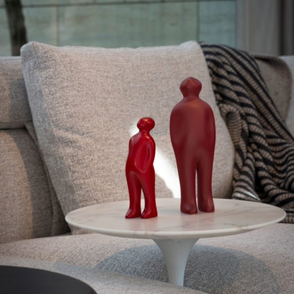 Gardeco handcrafted decorative sculpture styled in modern luxury interior at Royal Interiors Singapore