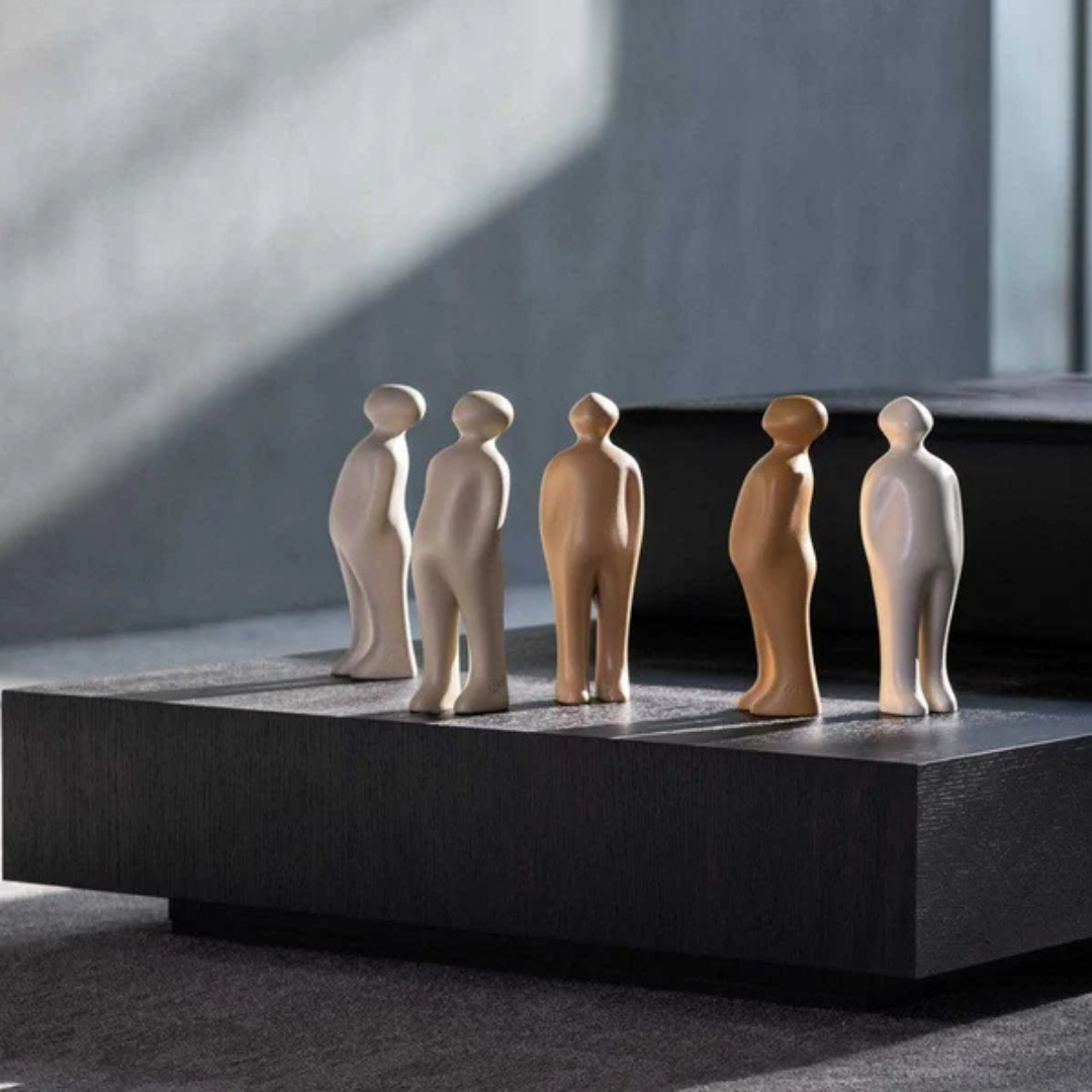 Gardeco handcrafted decorative sculpture styled in modern luxury interior at Royal Interiors Singapore