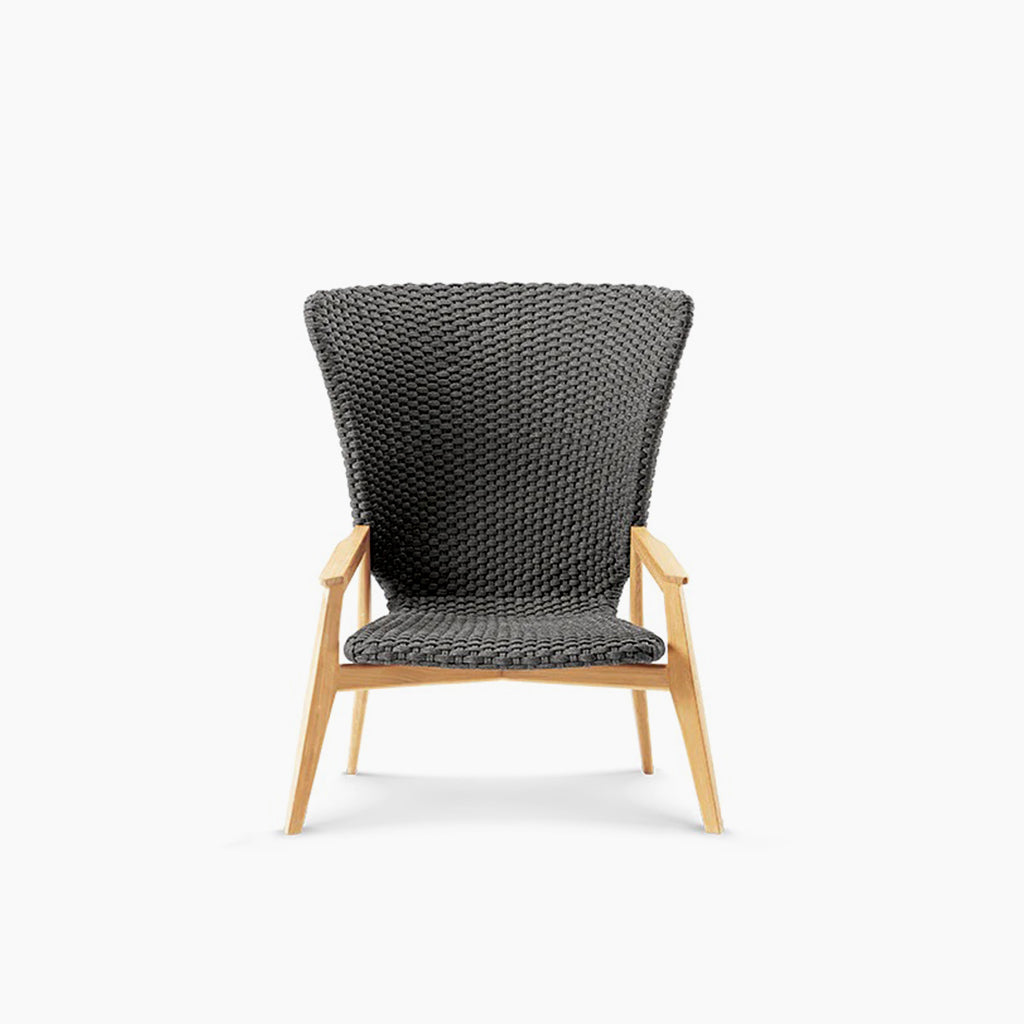 Knit High Back Lounge Armchair