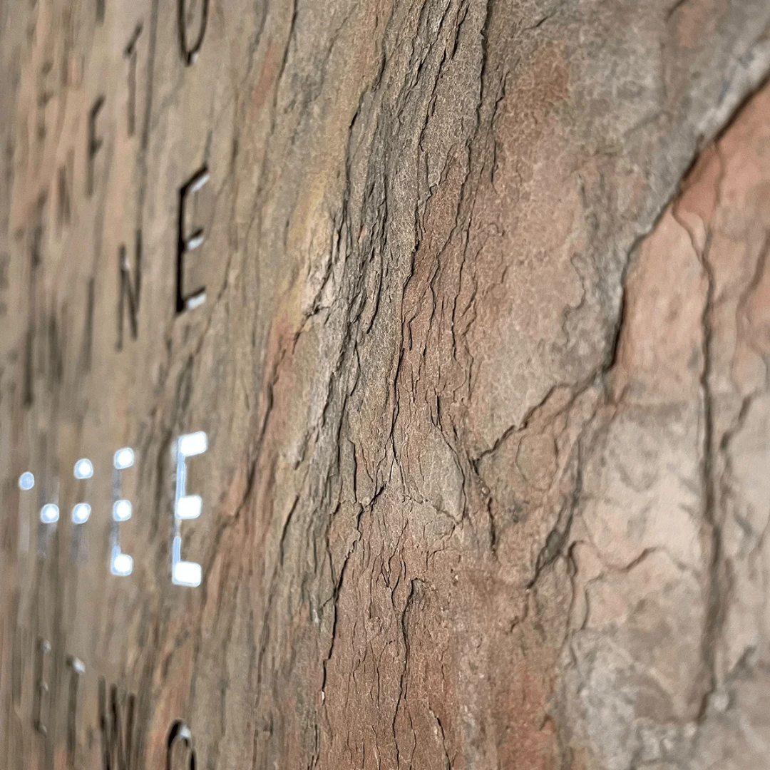 QLOCKTWO luxury word clock in contemporary interior setting, available at Royal Interiors Singapore