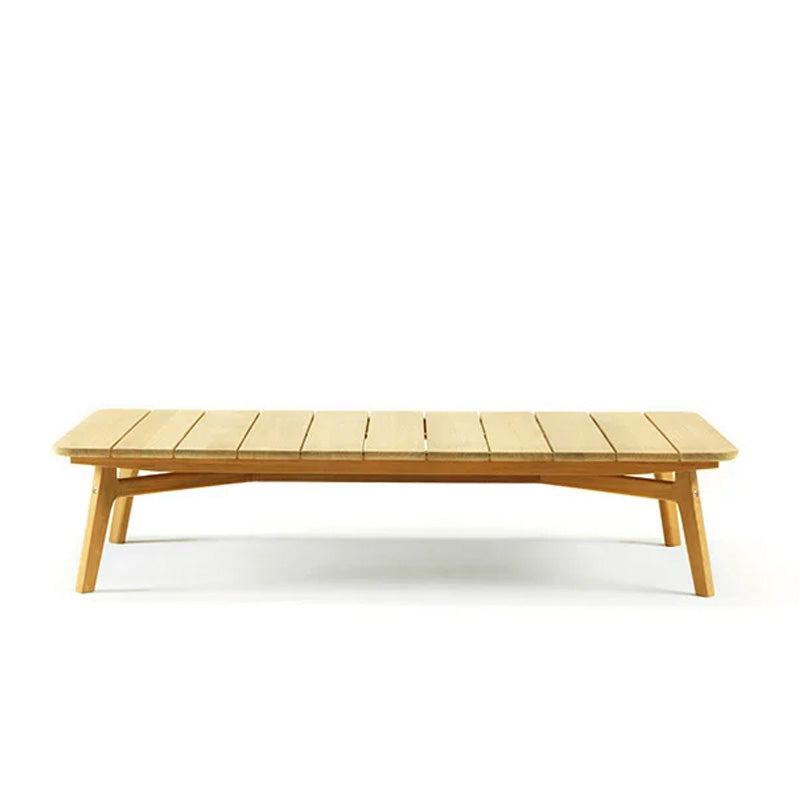 KNIT TEAK RECTANGULAR COFFEE TABLE